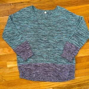 Margaret O’Leary cotton crew neck sweater, size L, EUC